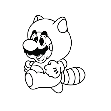 Väggdekor - Super Mario Tanooki Mario