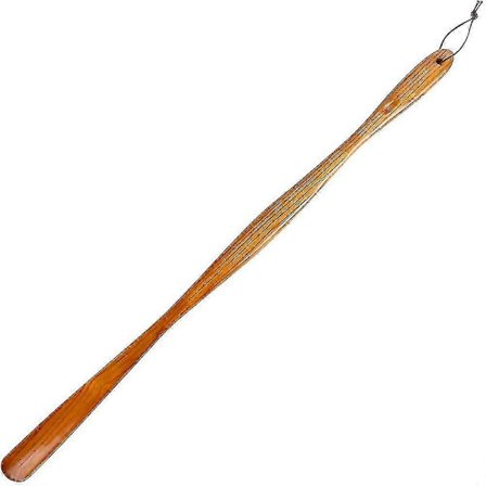 Lång sko-skopa som inte böjer midjan Trä sko-skopa Lång 75cm Trä Snygg träådrering