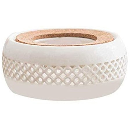 Tevarmer i keramikk, tevarmer med korkunderlag, for glasstekanner og keramikk-tekanne