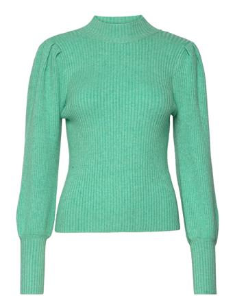 Onlkatia L/S Highneck Pullover Knt Pullover Striktrøje Grøn ONLY