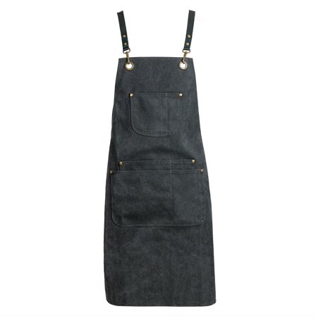Apron | Black Canvas for Men - Gifts for foodies