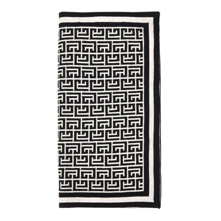 Balmain, Silky Scarves Zwart, Heren, Maat:ONE Size