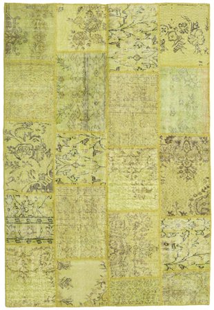 Pequeño Patchwork Alfombra 157X230 Lana