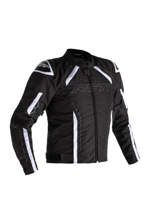 Kurtka Motocyklowa Tekstylna RST S-1 Czarny/Złamany Biały S