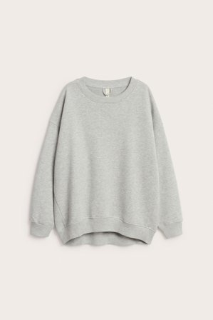 Kappahl | Lang sweatshirt | Lysegrå