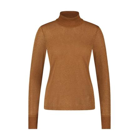 Jane Lushka Josh roll neck tabacco 030-1 , Oranje , Dames , Maat: L Coltruien