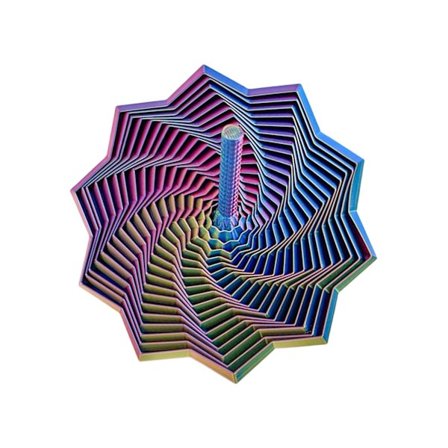 3D-printet stressleketøy - Sekskant for skrivebord med håndtak | 3D-printet utvidbar avslapningsleke