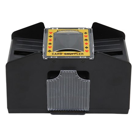 Automatisk kortshuffler - bærbar, lett, 4 dekk, batteridrevet kortutdelingsmaskin for hjem og reise