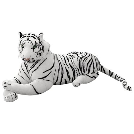 Plush Tiger Myk og Komfortabel Stoffdyr Gul Stor Tiger Putestoffleke Hjemmedekor (FMY)