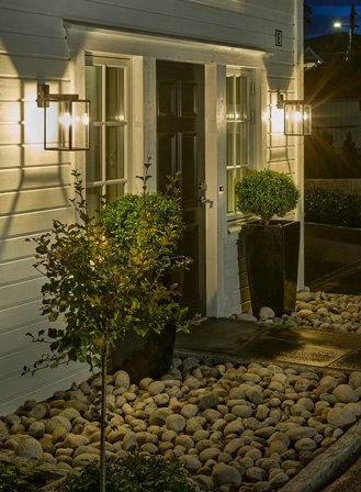 Lofoten 1949 utelampe - sort/klar