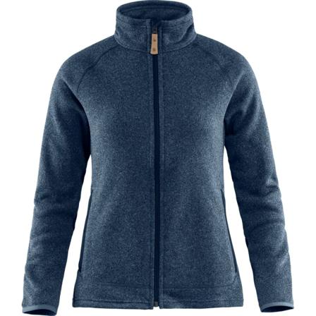 Fjällräven Women's Övik Fleece Zip Sweater Women Mid layer tops Blue M
