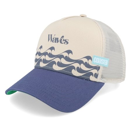Coastal - Beige trucker Caps - Bauhaus-Wave Sand/Navy Coastal Trucker @ Hatstore