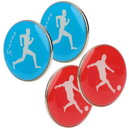 To-sidig dommermynt for fotball, volleyball, bordtennis (4-pakning)