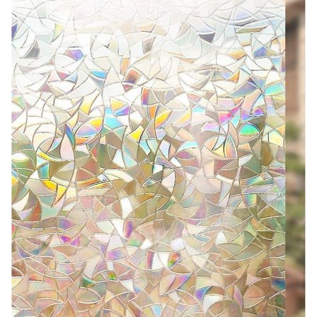 Kuvioitu ikkunakalvo, 44,5x200cm musta sateenkaariefekti ikkunakalvo