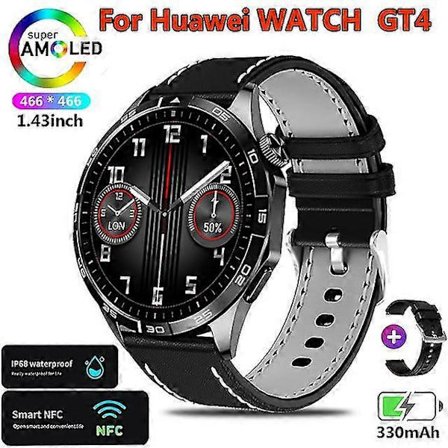 Watch GT4 Huawei-älykellolle Aikuisille GPS-seuranta 1,43 tuuman 466*466 HD-näyttö Aina päällä Bluetooth-puhelu Älykello Uusi