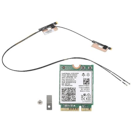 Wifi-kort Ax201 Ngw med antenn Wifi 6 3000Mbps M.2 Cnvio2 Bluetooth 5.1 Wifi-adapter kompatibel med Windows 1