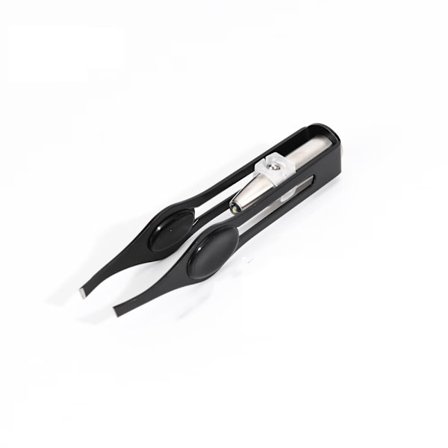 Røde pincetter med LED-lys Lysende hårfjernings pincetter Makeu