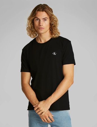 Calvin Klein Jeans 2 Pack Monologo T-Shirt - Black - XL
