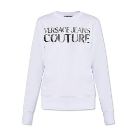 Versace Jeans Couture Sweatshirt with logo Hvid, Dame
