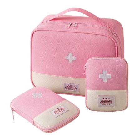 Bærbar tom veske for medisin Multifunksjonell oppbevaringsveske for nødmedisin for hjemmet