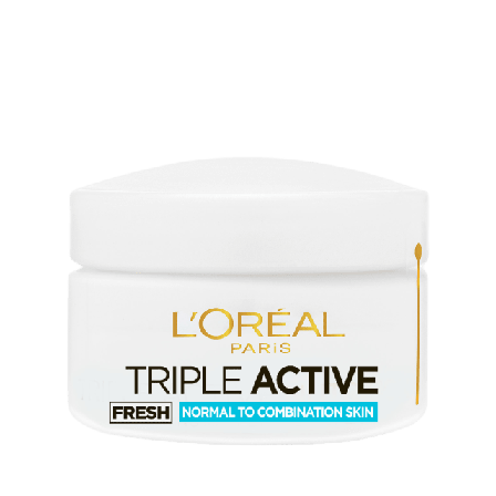 L'Oréal Paris Triple Active Fresh Gel-Cream Day Hydrating Care Dagcreme Dam 50 ML