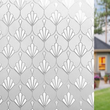 Fönsterfilm för integritet, självhäftande frostad glasfilm, solskydd