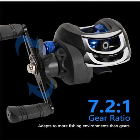 AK200 Baitcasting Reel 8KG Max Drag High Speed ​​​​Fishing Reel sininen - korkea laatu