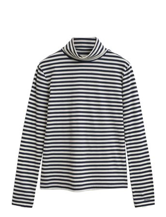 GANT | Light Cotton Striped Ls Turtleneck | S