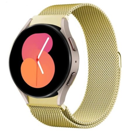 Galaxy Watch 4/5 metallarmbånd 20mm Milanese Mesh Gold