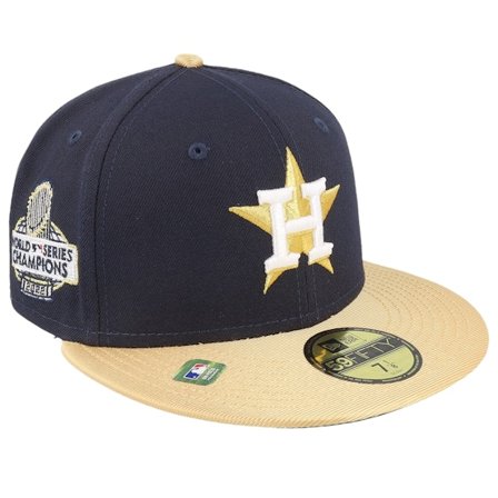 New Era - MLB Ble fitted Czapka Z Daszkiem - Houston Astros MLB Gold 23 59FIFTY Navy/Gold Fitted @ Hatstore