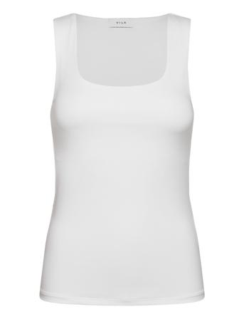 Vikenza U-Neck S/L Tank Top - Noos White Vila