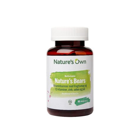Natures Own Nature ́s Bears Multivitaminer 90 stk, Helse & Madvarer, Børnevitaminer, Multivitaminer Til Børn
