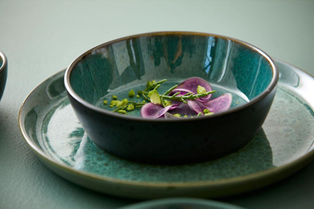 Bitz Gastro Suppeskål Sort-Grønn 18cm