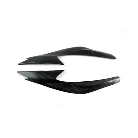 Karbonfiber Hodelykt Øyenbryn Hodelykt Lampe Trim Klistremerker for 2016 2017 2018