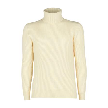 Tagliatore Turtlenecks vit, Herr Stickade tröjor, Herr, Storlek: L
