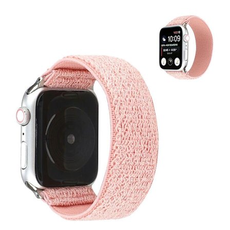 Apple Watch Series 6 / 5 44mm trasa mönster klockarmband - rosa
