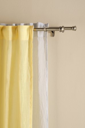 Jotex - Dobbel Gardinstang 110-320 Cm Sølv - COUPER - Kjøp Gardinstenger hos Jotex