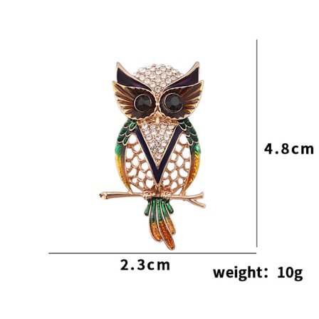 Djurbrosch för män och kvinnor Uggla - Kaninhuvud i metall