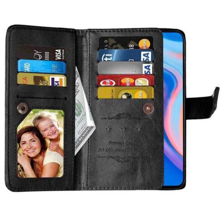 Dubbelflip Flexi 9-kort Huawei P Smart Z (stk-lx1) Svart