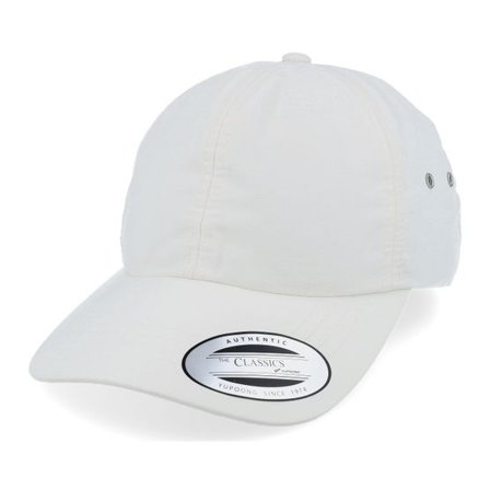 Yupoong - Beige unconstructed Keps - Water Repellent Ivory Dad Cap @ Hatstore
