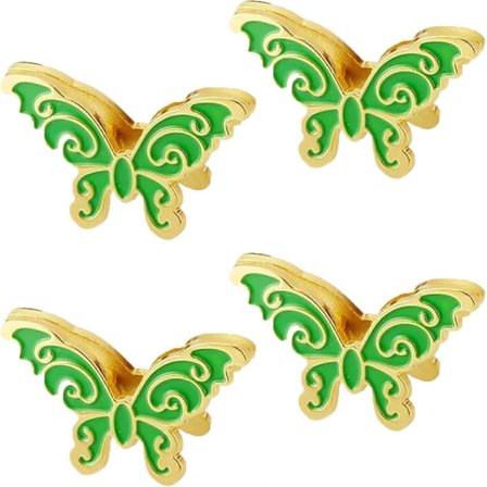 4 stk. Sommerfugl Metal Papirclips Bogmærker Vintage Bullet