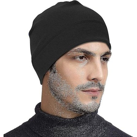 Bomuld Beanie Hat, Strikket Hat Unisex Løbe Hætte Winter Sommer Sports Hat Sove Hætte