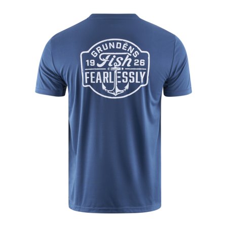Grundéns Fish Fearlessly SS Tech Tee Blue Abyss - XXL