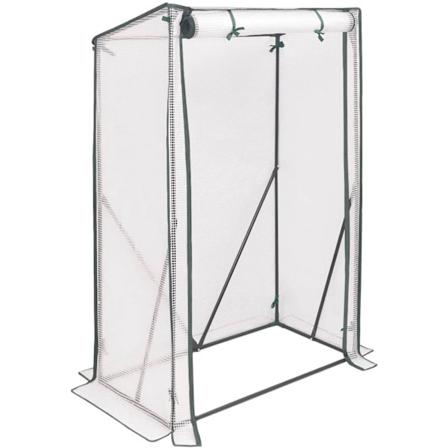 Rootz Folie Drivhus - Bærbart Plantehus - Tomathus - Pulverlakeret stål - UV-resistent PVC - 100 cm x 50 cm x 150/136 cm