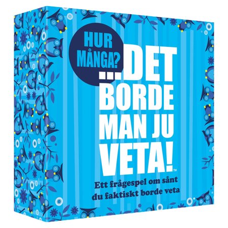 Det Borde Man Ju Veta Hur Många Spel