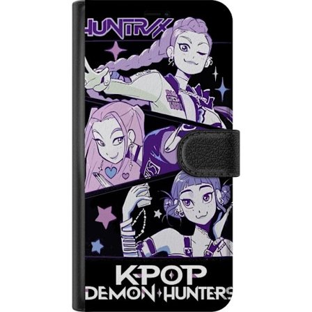 Yhteensopiva Lompakkokotelo Motorola Edge 40 Pro Kpop Demon Hunters Huntrix Trio Tytöt Violetit tähdet Retro-idoli Taidetta