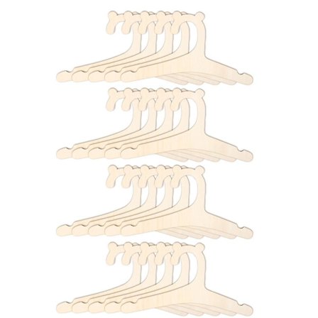 Træbøjler til Børn, 20 stk. Baby Bøjle til Tøj 9 tommer Børn Baby Toddler Børn Træbøjler, til Tøj & Bukser