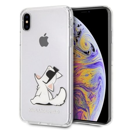 Karl Lagerfeld Choupette Fun iPhone Xs Max Fodral - Transparent