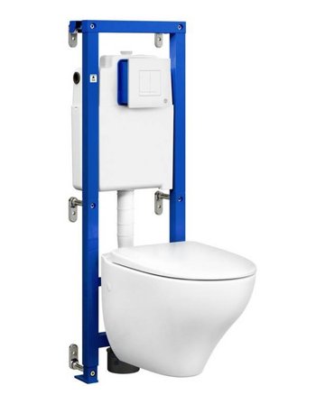 Gustavsberg GB1921102202 WC-armatur hvid, soft close, Badeværelse