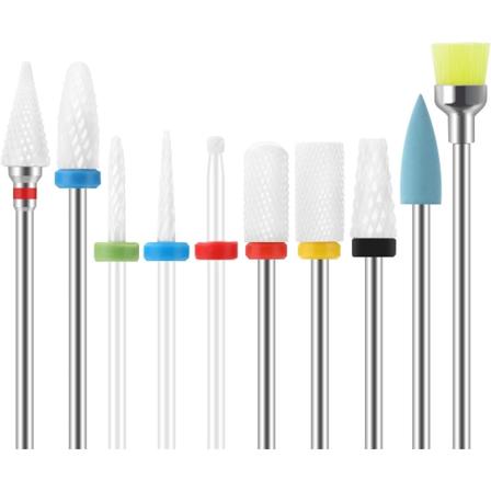 10 kappaleen keraaminen kynsiviilasetti, kynsiviilan k rki, ammattimainen